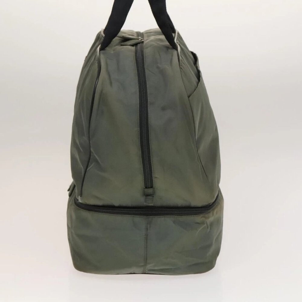 PRADA Sports Boston Bag Nylon Gray Silver Auth bs27925 - Picture 3 of 16